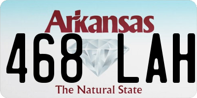 AR license plate 468LAH