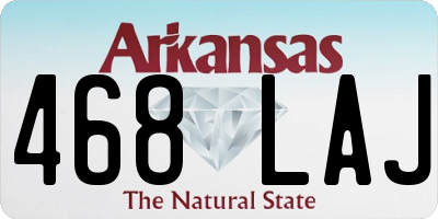 AR license plate 468LAJ