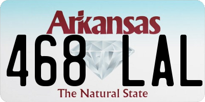 AR license plate 468LAL