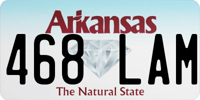 AR license plate 468LAM