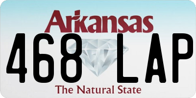 AR license plate 468LAP