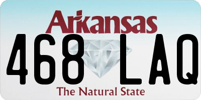 AR license plate 468LAQ