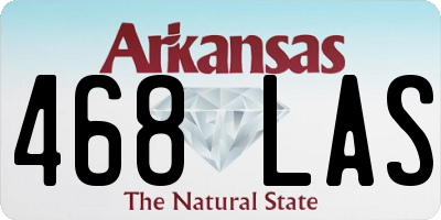 AR license plate 468LAS