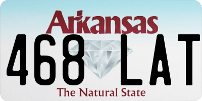 AR license plate 468LAT