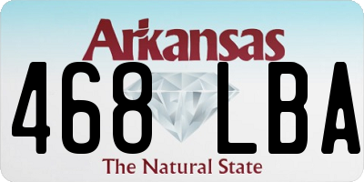 AR license plate 468LBA