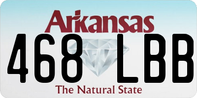 AR license plate 468LBB