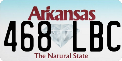 AR license plate 468LBC