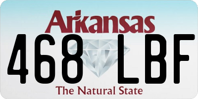 AR license plate 468LBF