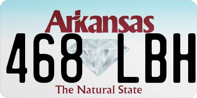 AR license plate 468LBH