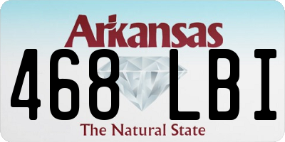 AR license plate 468LBI