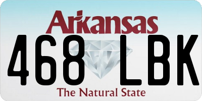 AR license plate 468LBK