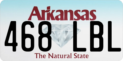 AR license plate 468LBL