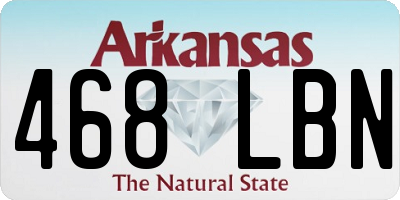 AR license plate 468LBN