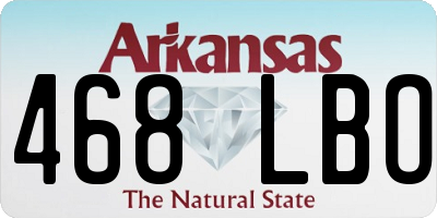 AR license plate 468LBO