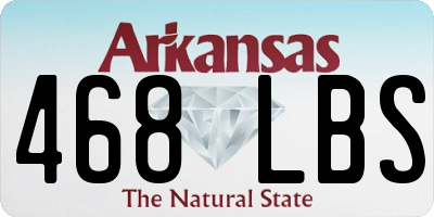 AR license plate 468LBS