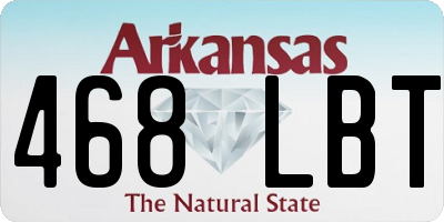 AR license plate 468LBT