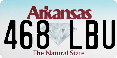 AR license plate 468LBU