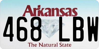 AR license plate 468LBW