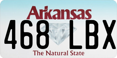 AR license plate 468LBX