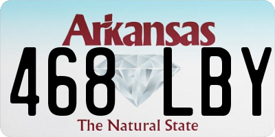 AR license plate 468LBY