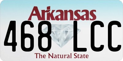 AR license plate 468LCC