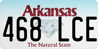 AR license plate 468LCE