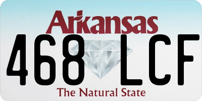 AR license plate 468LCF