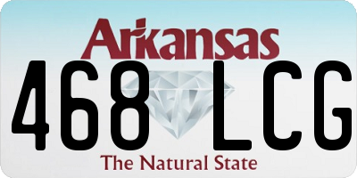 AR license plate 468LCG