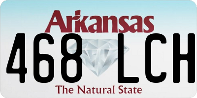 AR license plate 468LCH