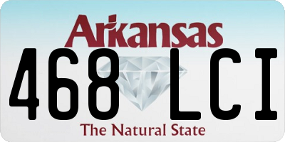 AR license plate 468LCI