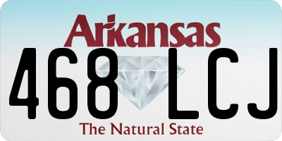 AR license plate 468LCJ