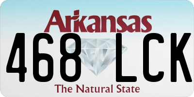 AR license plate 468LCK