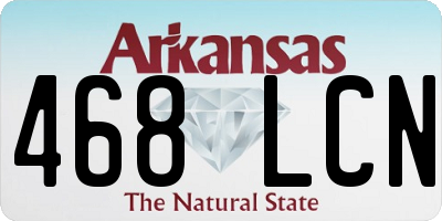 AR license plate 468LCN