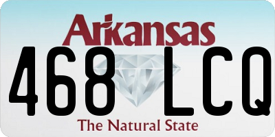 AR license plate 468LCQ