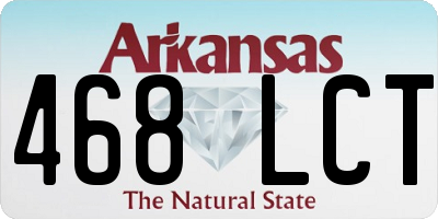 AR license plate 468LCT