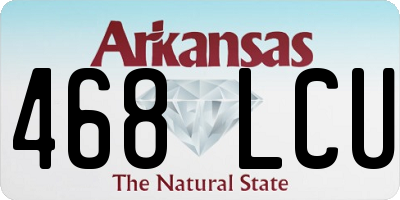 AR license plate 468LCU