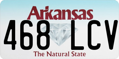 AR license plate 468LCV