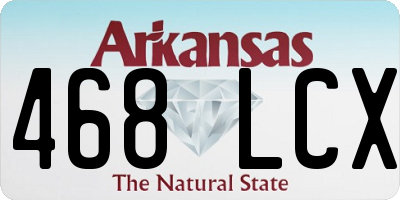 AR license plate 468LCX