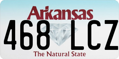 AR license plate 468LCZ