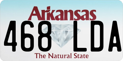 AR license plate 468LDA