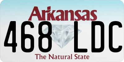AR license plate 468LDC
