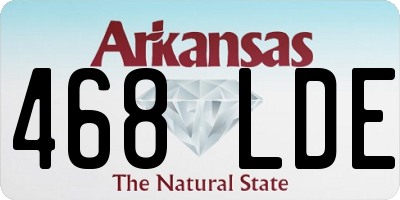 AR license plate 468LDE