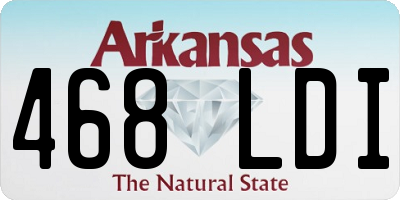AR license plate 468LDI