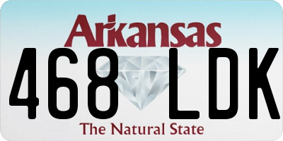 AR license plate 468LDK