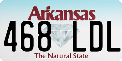 AR license plate 468LDL