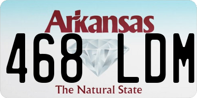 AR license plate 468LDM