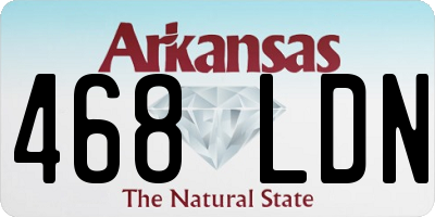 AR license plate 468LDN