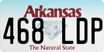 AR license plate 468LDP