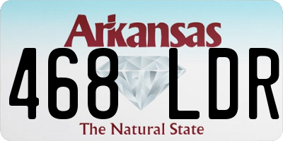 AR license plate 468LDR