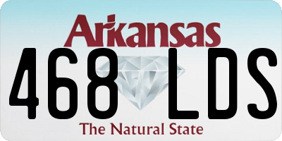 AR license plate 468LDS